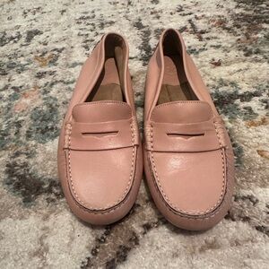 Johnston & Murphy pale pink loafers